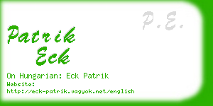 patrik eck business card